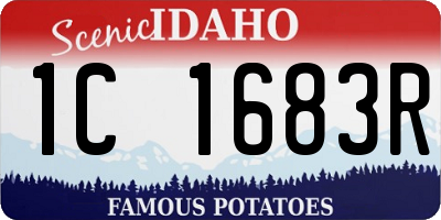 ID license plate 1C1683R