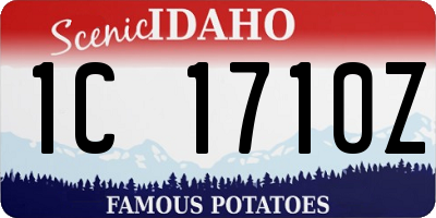 ID license plate 1C1710Z