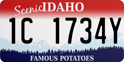 ID license plate 1C1734Y
