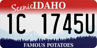 ID license plate 1C1745U