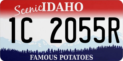 ID license plate 1C2055R