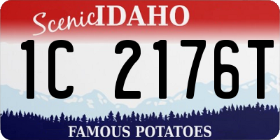 ID license plate 1C2176T