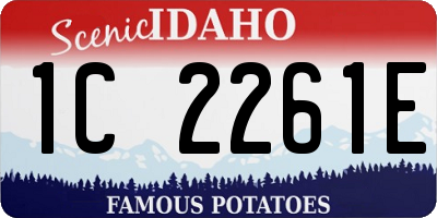 ID license plate 1C2261E