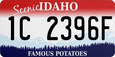 ID license plate 1C2396F