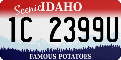ID license plate 1C2399U