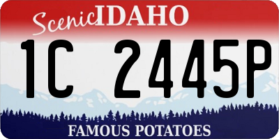 ID license plate 1C2445P