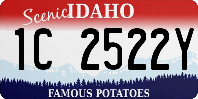 ID license plate 1C2522Y