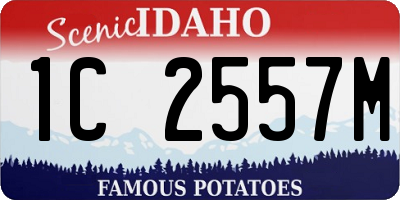 ID license plate 1C2557M