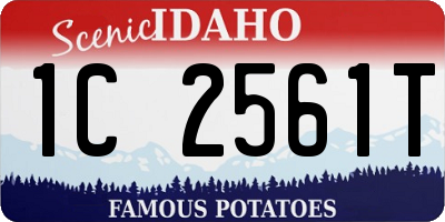 ID license plate 1C2561T