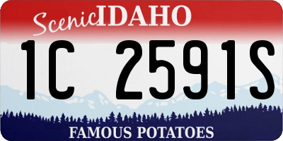 ID license plate 1C2591S