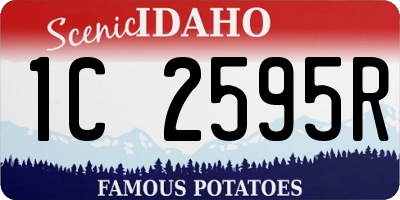 ID license plate 1C2595R