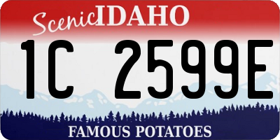 ID license plate 1C2599E