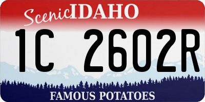 ID license plate 1C2602R
