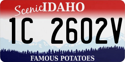 ID license plate 1C2602V
