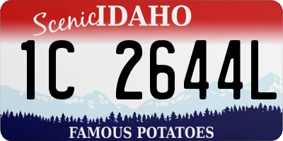 ID license plate 1C2644L