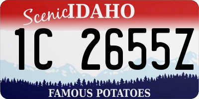 ID license plate 1C2655Z