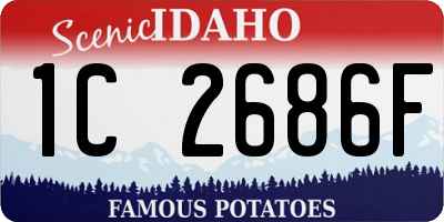 ID license plate 1C2686F