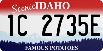 ID license plate 1C2735E