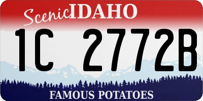 ID license plate 1C2772B