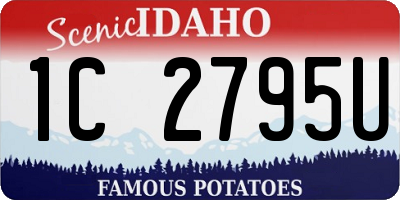 ID license plate 1C2795U
