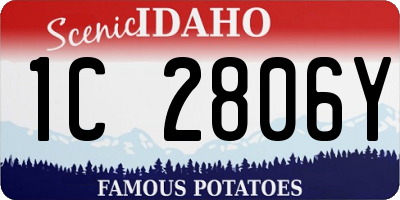 ID license plate 1C2806Y