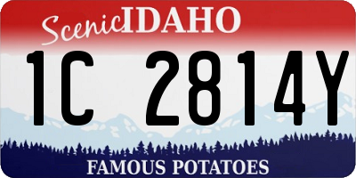 ID license plate 1C2814Y