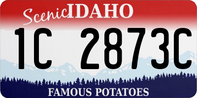 ID license plate 1C2873C