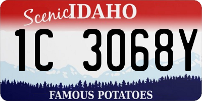 ID license plate 1C3068Y