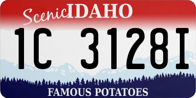 ID license plate 1C3128I