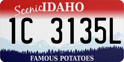 ID license plate 1C3135L