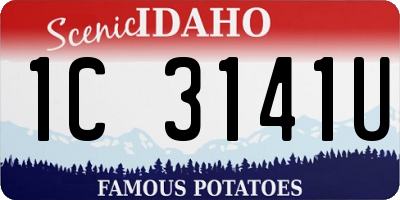 ID license plate 1C3141U