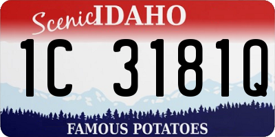 ID license plate 1C3181Q