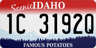 ID license plate 1C3192Q