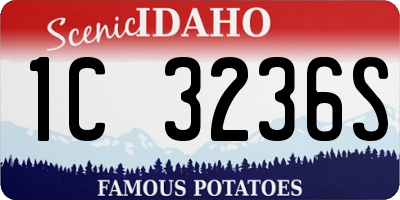 ID license plate 1C3236S