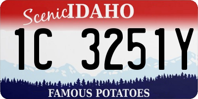 ID license plate 1C3251Y