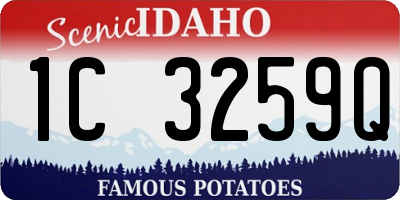 ID license plate 1C3259Q