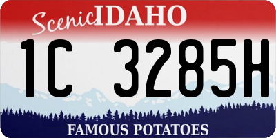 ID license plate 1C3285H