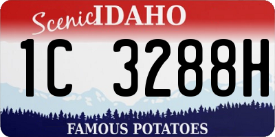 ID license plate 1C3288H