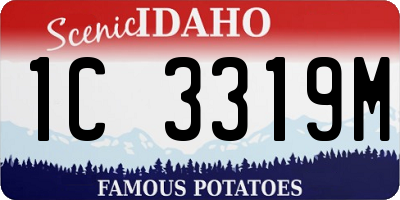 ID license plate 1C3319M