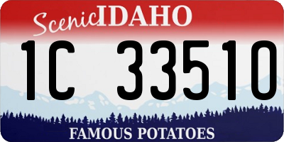 ID license plate 1C3351O