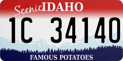 ID license plate 1C3414O