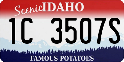 ID license plate 1C3507S
