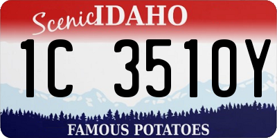 ID license plate 1C3510Y