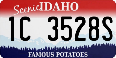 ID license plate 1C3528S