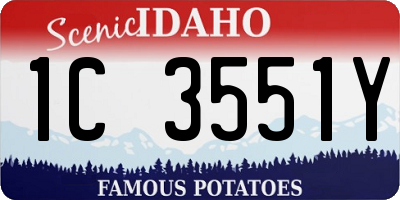 ID license plate 1C3551Y