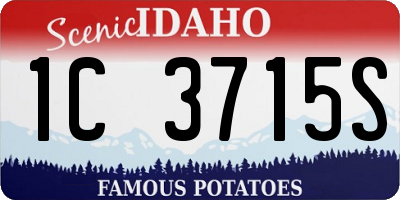 ID license plate 1C3715S