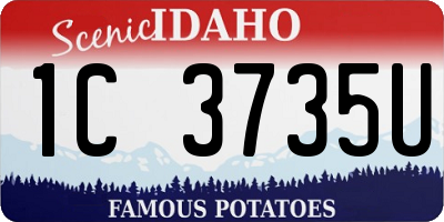 ID license plate 1C3735U
