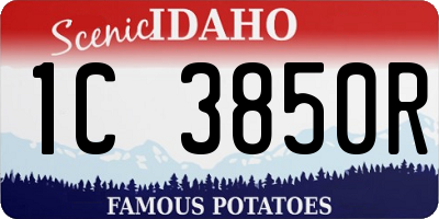 ID license plate 1C3850R