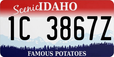 ID license plate 1C3867Z
