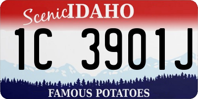 ID license plate 1C3901J